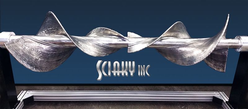 Large titanium screw made with Ebam. (Source: Sciaky)