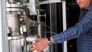 ZSW-Versuchsanlage für die Produktion von einem Kubikmeter CO2 pro Stunde. (ZSW)