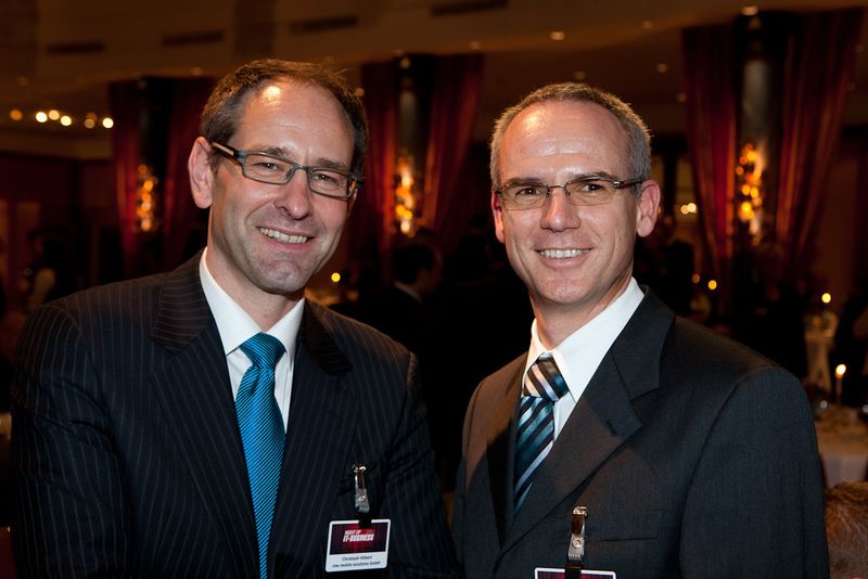 Christoph Hilbert (Ime) mit Dr. Rudolf Aunkofer (GfK) (Archiv: Vogel Business Media)