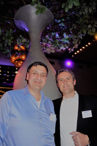 (l.) Stefan Krüger, peerless-AV, und Joachim Wieczorek, Samsung. (Bild: IT-BUSINESS)