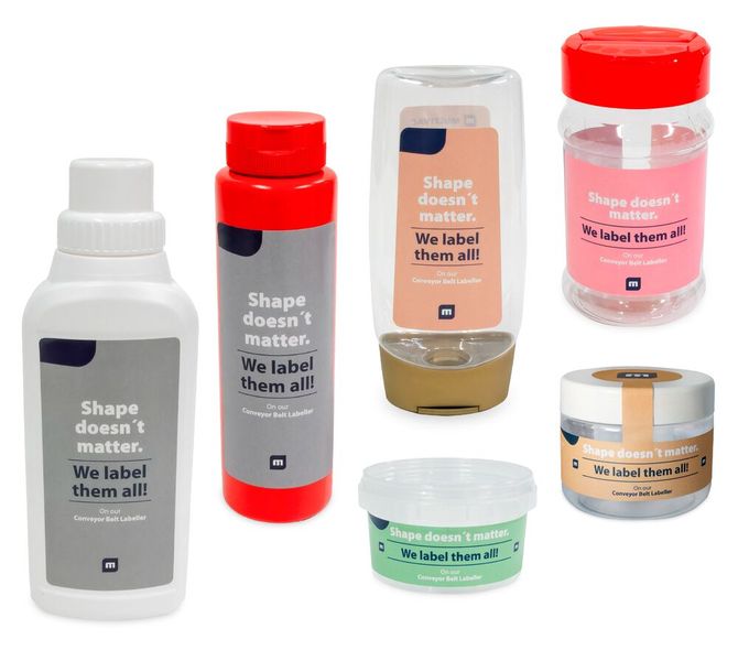 Die Etikettierserie L 320 verarbeitet zylindrische und konische Produkte sowie Formflaschen.  (Bild: Multivac)