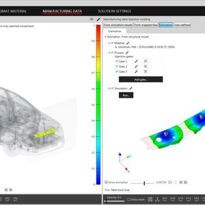 Mit der Version 2019.0 von Digimat sollen realitätsgetreue Crashberechnungen mit faserverstärkten Kunststoffteilen einfacher werden und dadurch für einen breiteren Anwenderkreis möglich. 