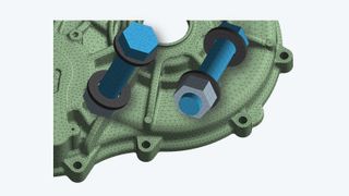 Eine detaillierte Vernetzung ist die Grundlage für genaue Ergebnisse der Simulation. In Ansys Mechanical kann sie in hoher Qualität manuell und  automatisiert vorgenommen werden.  (Bild: © CADFEM Germany GmbH)