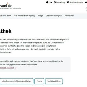 Kurzvideos in der Mediathek(©  www.gesund.bund.de)