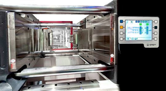 Kunststoff-Spritzgießer (im Bild) und Blechumformer sollten sich das besondere Magnetspannsystem R-MAG von Roemheld mal genauer anschauen. Es punkte mit auswechselbaren Magnetpolen und einer Kraftanzeige. Hier mehr dazu ...(Bild:  Roemheld)