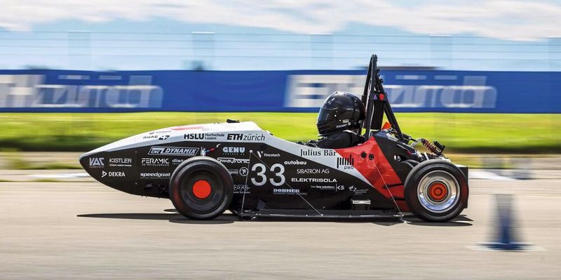 Der Elektro-Rennwagen „mythen“: beschleunigt  in 0,956 s von 0 auf 100 km/h. (Bild: Alessandro Della Bella / ETH Zürich)