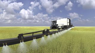 Die mechanischen und elektrischen Eigenschaften agrartauglicher Sensoren unterscheiden sich in einigen Punkten deutlich von ihren Pendants in der Fabrikautomation – sie müssen deutlich robuster sein. Hier: Feldspritze im Einsatz (Bilder: Pepperl+Fuchs)