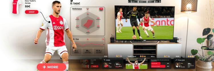 Der Lieblingskicker besucht als lebensgroßer Avatar den Fan im Wohnzimmer.(Bild:  Arise)