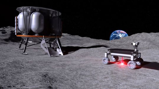 Die Vision der Wissenschaftler: Die Moonrise-Technologie auf dem Mond zu testen.(Bild:  LZH)