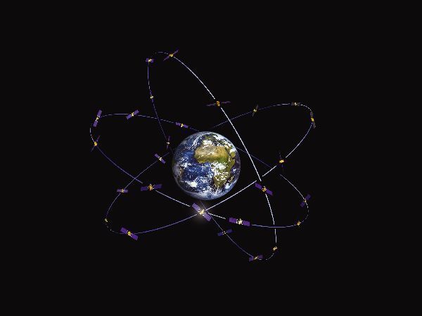 Die geplanten Positionen der Galileo-Satelliten im Orbit (DLR/ESA)