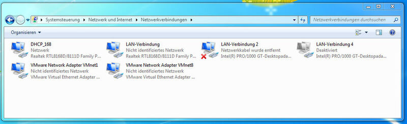 Abbildung 8: In der Windows-Systemsteuerung finden sich die zugewiesenen Netzwerkinterfaces. Sie werden als „VMware Network Adapter“ bezeichnet. (Archiv: Vogel Business Media)