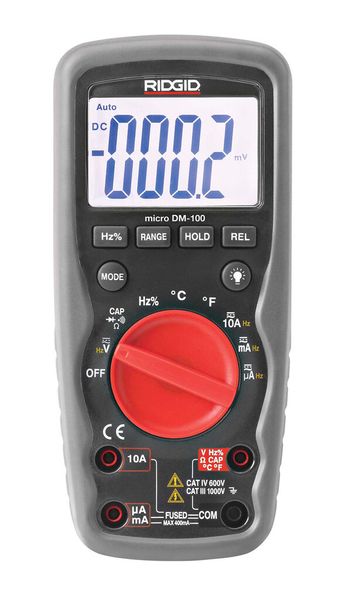 Das Digitalmultimeter micro DM-100 (Ridgid)