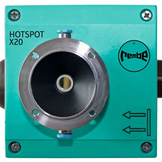 Der Hotspot-Melder meldet Veränderungen in der Oberflächentemperatur ab 1 °C.(Bild:  Rembe)