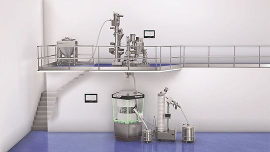 Figure 1: Continuous direct compression line, Ima, Ozzano dell’Emilia, Bologna, Italy. Figure 1: Continuous direct compression line, Ima, Ozzano dell’Emilia, Bologna, Italy.
