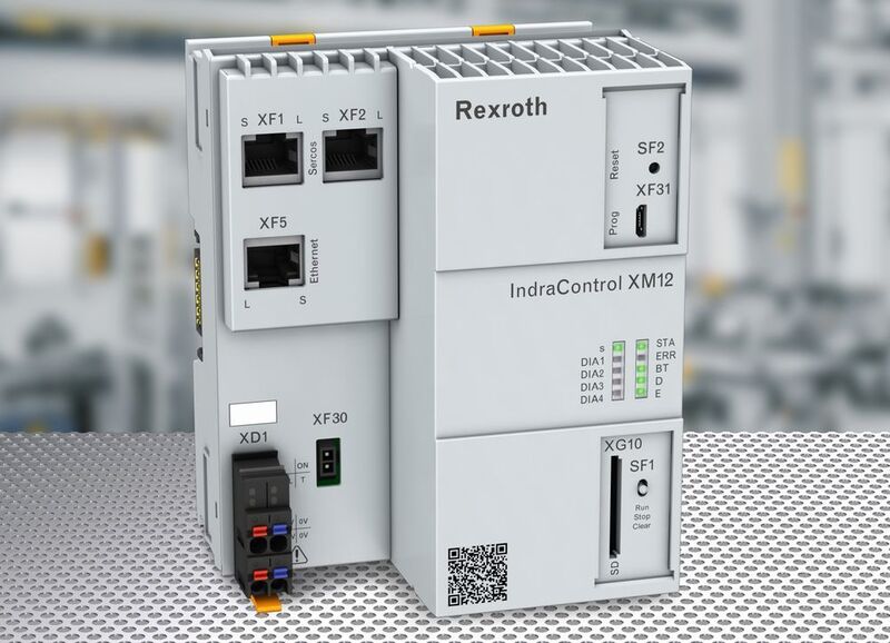 Die Embedded-Steuerung Indracontrol XM 12 von Rexroth soll hohe Funktionalität und Kommunikationsvielfalt mit hoher Wirtschaftlichkeit kombinieren. (Bosch-Rexroth)
