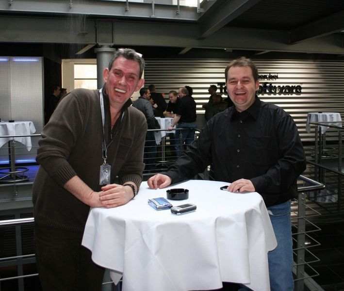 Lutz Prengel (rf Systemhaus, links) und Jochen Schnückler (Manager Relations bei Tobit) freuen sich auf das Event. (Archiv: Vogel Business Media)