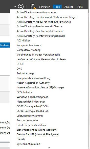 Abbildung 7: Starten der wichtigsten Verwaltungstools in Windows Server 2012 (Archiv: Vogel Business Media)