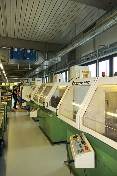 L'entreprise dispose aussi d'un beau parc de machines suisses Rollomatic. (MSM)