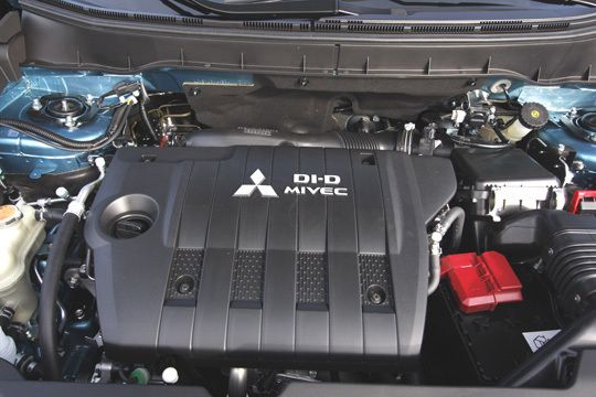 Power-Diesel: Zum Marktstart wird der Mitsubishi ASX als 1,8-Liter-Diesel (110 kW/150 PS) angeboten. Eine „Low Power“-Version mit 85 kW/116 PS soll zu einem späteren Zeitpunkt folgen. Ab September gibt es den ASX auch als 1,6-Liter-Benziner (86 kW/117 PS). (Archiv: Vogel Business Media)