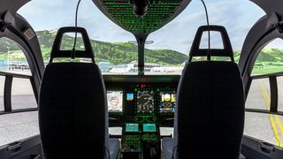 Die Reiser Simulation and Training GmbH beauftragte für einen Full-Flight-Simulator (FFS) für Hubschrauber die Murtfeldt Additive Solutions GmbH, ein modular aufgebauten Cockpit (hier in der Simulation) zu fertigen. Dabei kam das VFGF-Verfahren (Variable Fused Granulate Fabrication) von Q.Big 3D ins Spiel. (Bild: Reiser Simulation and Training)