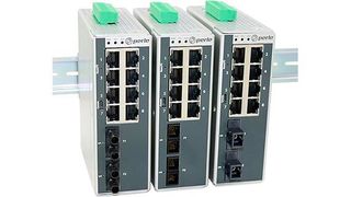 Der IDS-710CT bietet acht 10/100/1000-MBit/s-RJ45-Ethernet-Ports und zwei 1000-MBit/s-SC/ST-LWL-Ports. (Bild: Perle Systems)