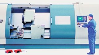 Die Drehmaschine FCT 700 von Fat Haco ist ausgelegt für die Bearbeitung schwerer Werkstücke.  (Bild: WMS)