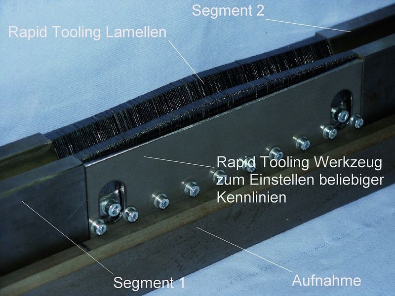 Bild 2: Rapid-Tooling-Werkzeug mit frei einstellbarer Wirkgeometrie für den lokalen Höhenausgleich. (Archiv: Vogel Business Media)