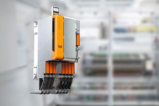 Optimierte Servoantriebe «ACOPOS-P3» verwirklichen 50 µs Zykluszeit bei kompakter Ausführung.(Bild:  B&R Industrial Automation GmbH)