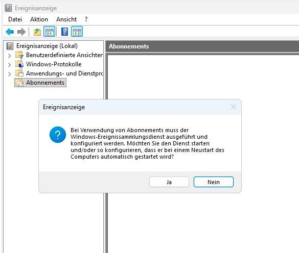 Mit Bordmitteln lassen sich Ereignisanzeigen in Windows sammeln und zentral verwalten, auch mit dem Windows Admin Center über den Browser. (Bild: Joos)