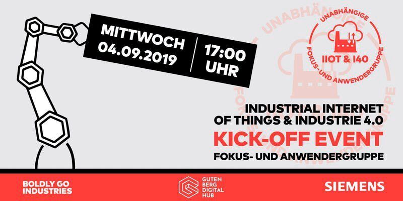 Industrial Internet of Things & Industrie 4.0 Kick-off Event

Im Zentrum der Auftaktveranstaltung im Gutenberg Digital Hub in Mainz stehen Technologien und Automatisierung aber auch die Veränderung von Wertschöpfungsketten und der Wandel von Geschäftsmodellen. In Pitch-Präsentationen werden IIoT-Innovationen präsentiert, Anwendungseinblicke in die Siemens IIoT MindSphere gegeben sowie der offizielle Start der IIoT und I40 Fokus- und Anwendergruppe verkündet. Im Vordergrund des von Boldly Go Industries mitgestalteten Kick-off Events soll nicht nur der fachliche Austausch, sondern auch das Networking stehen. 

Wann: 04. September, Mainz.

Mehr unter: 