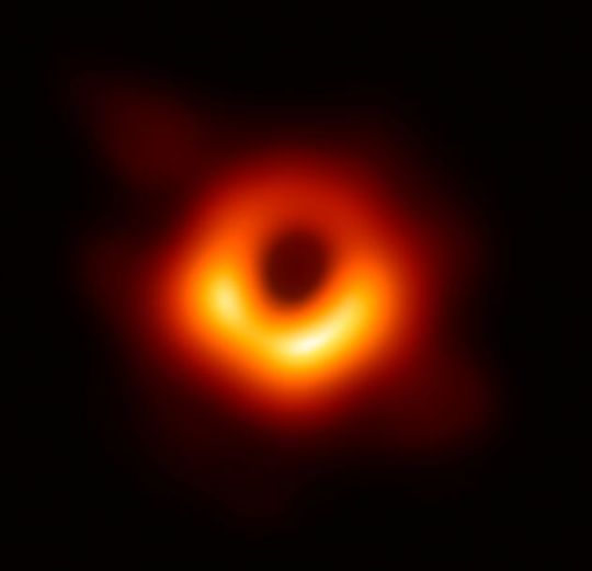 The first-ever radio image of a black hole(Source:  Black hole - Messier 87 crop max res /Event Horizon Telescope / CC BY 4.0)