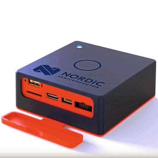 Der Nordic Thingy:53: Die jüngste Ergänzung der Thingy-Reihe von Nordic kombiniert einen Dual-Core-SoC, einen Power-Management-IC, einen PA/LNA-Range-Extender und mehrere Sensoren mit Embedded-Maschinen. Der Nordic Thingy:53: Die jüngste Ergänzung der Thingy-Reihe von Nordic kombiniert einen Dual-Core-SoC, einen Power-Management-IC, einen PA/LNA-Range-Extender und mehrere Sensoren mit Embedded-Maschinen.