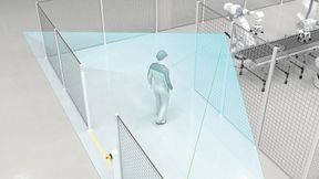 Mit der Funktion Personenerkennung erkennt das System bis zu drei Personen im Sichtfeld, markiert diese als Overlay im Videobild und kann daraufhin automatisch ein auslösendes Ereignis markieren.  (Bild: Pepperl+Fuchs)