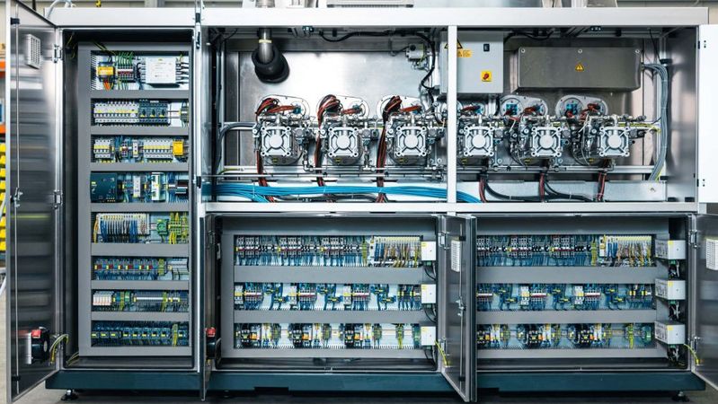 Der Schaltschrankbau zählt zur besonderen Expertise der Eckelmann Group. (Bild:  Dennis Mätzig / Eckelmann)