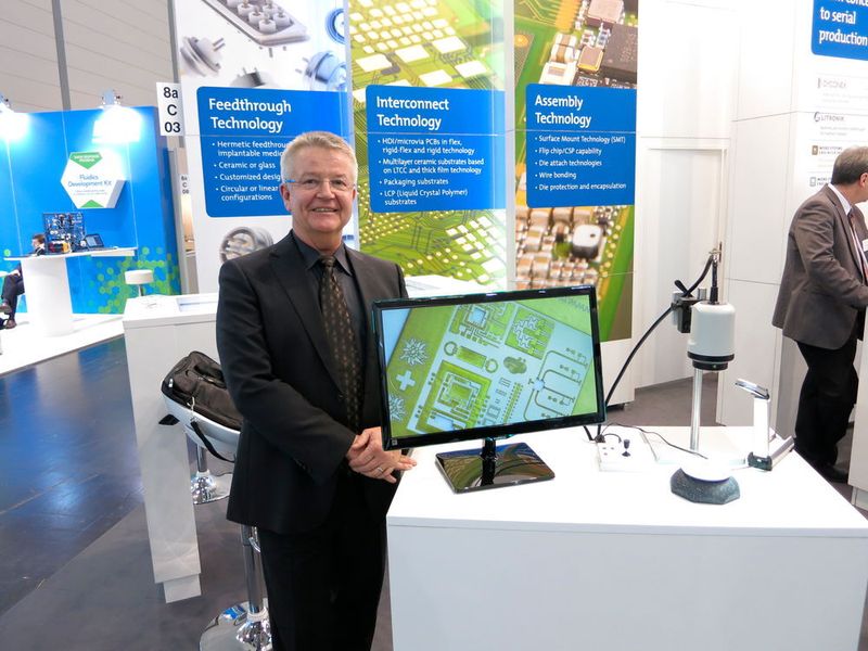 „Mit Semicoductor Packaging sparen wir für unsere Kunden Fläche auf der Leiterplatte“, erklärt Michael Fink, President Sales & Marketing bei MST. (Bild: Reinhardt)