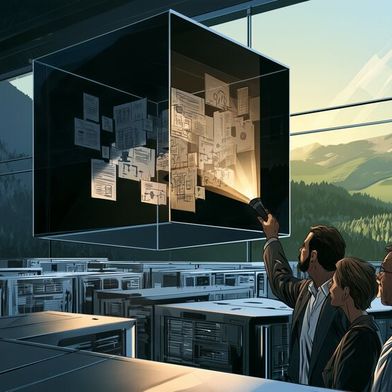 Die entscheidenden Fragen sind oft nicht mehr technischer Natur, denn in Projekten rund um KI geht es häufig um Compliance-Angelegenheiten. (Bild: Midjourney / KI-generiert)