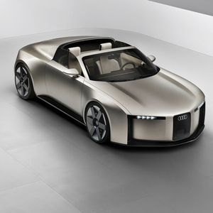 Ein bisschen TT, ein wenig 30er-Jahre-Rennwagen: Audi nimmt beim Zukunfts-Design Bezug auf die Vergangenheit.(Bild:  Audi)