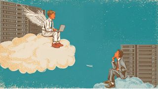 Autor Thomas Joos schreibt über den hybriden SAP-Betrieb: on premises und in der Cloud.  (Bild: Midjourney / KI-generiert)