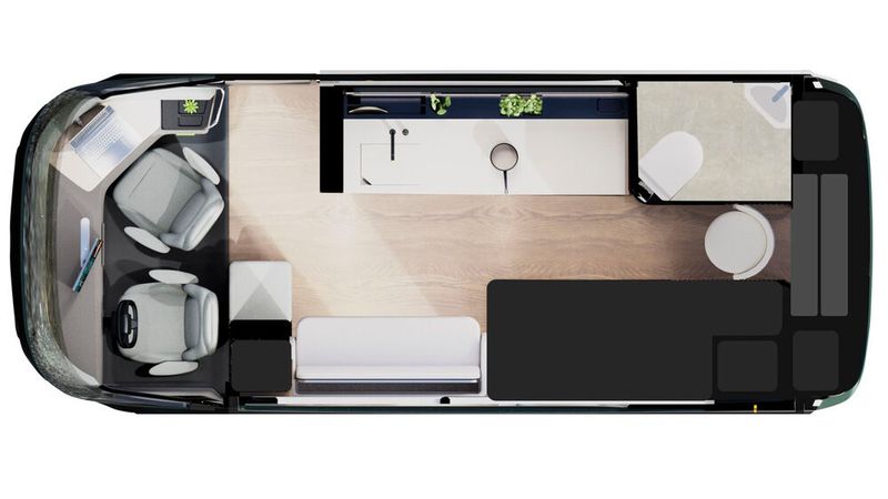 Im fahrbereiten Zustand sind die Räumlichkeiten recht beengt. (Bild: Pininfarina)