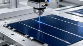 In solar module manufacturing, lasers are used for tasks such as patterning, drilling, and cutting delicate layers. Precise energy delivery is crucial to avoid damaging adjacent areas. (Image:Dall-E / AI-generated)