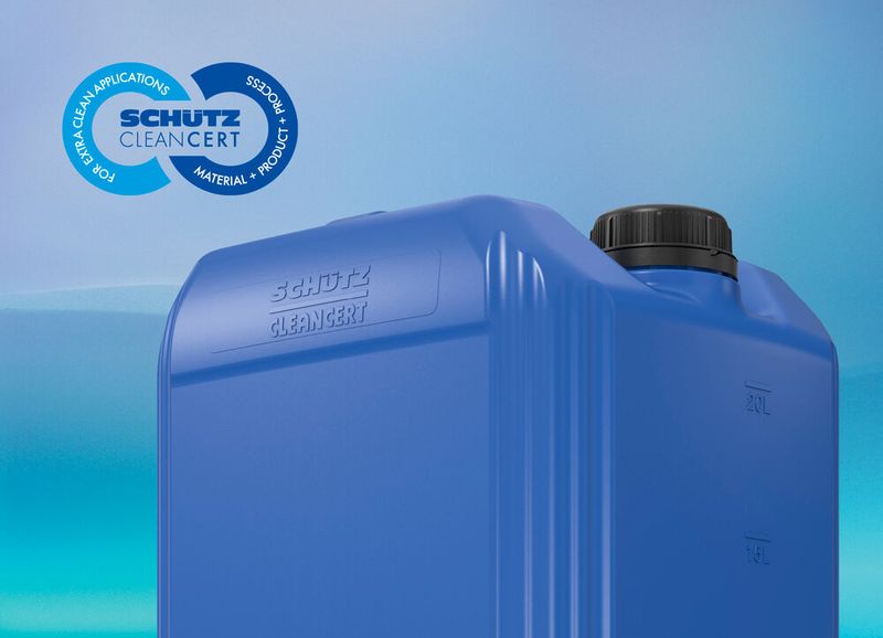 Die Kanister der Produktlinie SC1 gibt es nun auch in Foodcert und Cleancert-Varianten für maximale Produkt- und Prozesssicherheit. (Bild: Schütz)