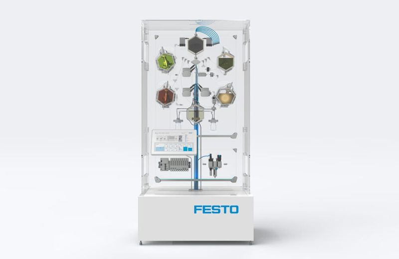 Modul 5: Gewinnung und Weiterverarbeitung der Zellbestandteile. (Bild: Festo)