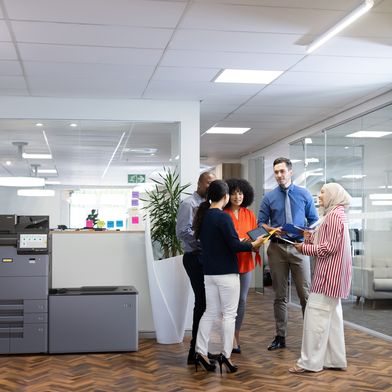 Die neuen DIN-A3-Multifunktionsdrucker von Utax eignen sich für hohe Druckvolumen. (Bild: Utax)
