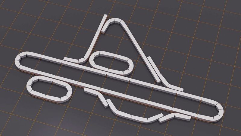 Das besonders flexible Design des Acopostrak erlaubt es, alle möglichen offenen und geschlossenen Formen auf der Basis einer Gitterstruktur zu bauen und miteinander zu kombinieren.  (B&R)