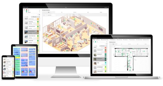 (NeuroomNet ist eine Gebäude-, Technik- und Medienmanagementlösung, die auf jedem Gerät mit Browser verfügbar ist. Bild: inSynergie GmbH)