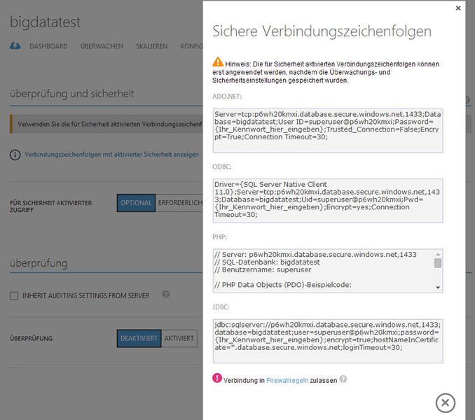 Azure-SQL-Datenbanken erlauben einen weitgehend sicheren Zugriff über das Internet. (Bild: T. Joos)