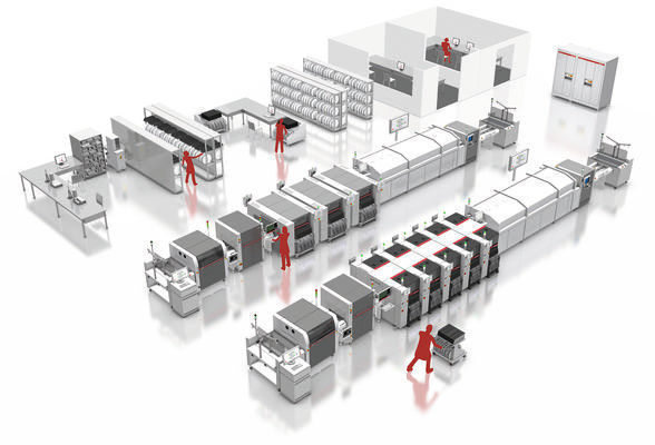 Vision für die Zukunft: Die smarte SMT Factory. Der SIPLACE BulkFeeder X trägt zur erhöhten Automatisierung der Fertigung bei. (ASM Assembly Systems)