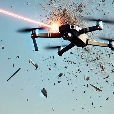 Rheinmetall und MBDA dürfen ein laserbasiertes Drohnenabwehrsystem entwickeln, das der Marine zugute kommen soll (Symbolbild). (Bild: Lichtspiele)