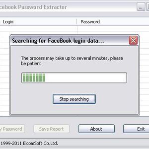 Nicht zu viel versprochen: Im Test benötigte der Elcomsoft Facebook Password Extractor entgegen seiner Ankündigung nur Sekunden, ...