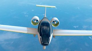 Das Elektro-Flugzeug E-Fan 2.0 von Airbus soll mit 120 Lithium-Polymer-Akkus eine Flugzeit zwischen 45 bis 60 min ermöglichen. Die Version 4.0 ist bereits in der Entwicklung. (Airbus)